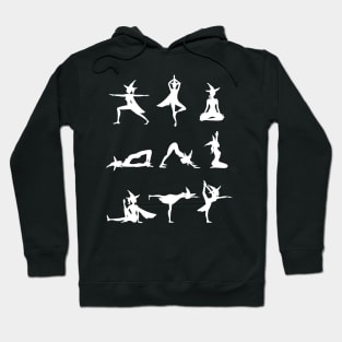 Halloween Witch Doing Yoga Hoodie